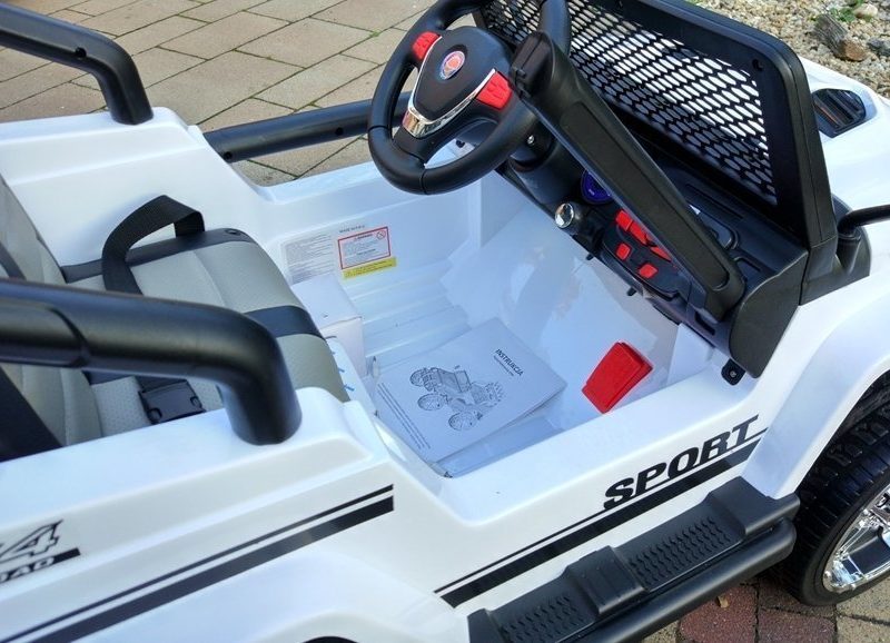 Automobil na akumulator S2388 Jeep bijeli 4x45W