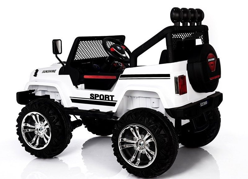 Automobil na akumulator S2388 Jeep bijeli 4x45W