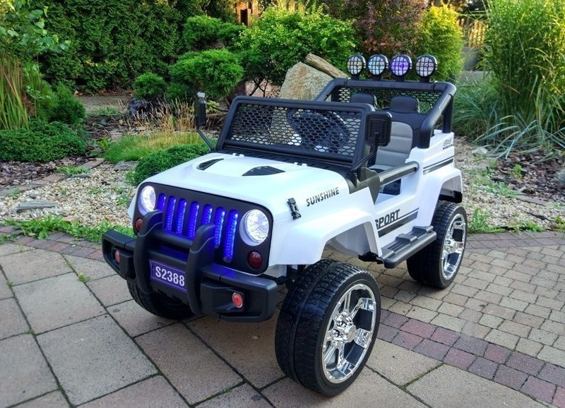 Automobil na akumulator S2388 Jeep bijeli 4x45W