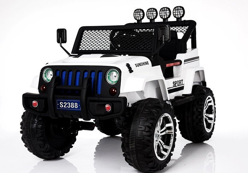 Automobil na akumulator S2388 Jeep bijeli 4x45W