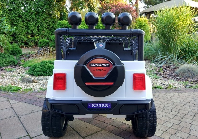 Automobil na akumulator S2388 Jeep bijeli 4x45W