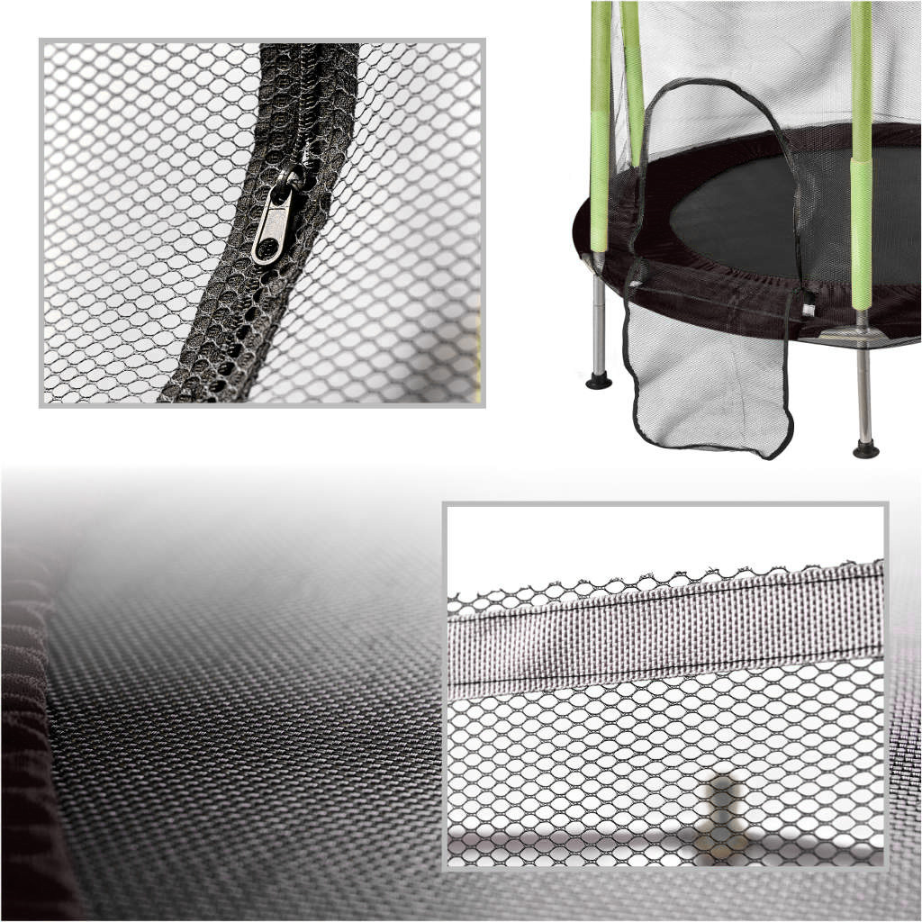 Dječji trampolin za kuću ili vrt s lopticama 140 cm zelene boje