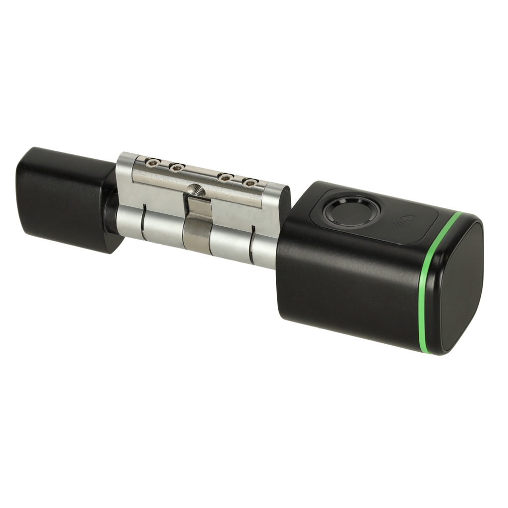 Cilindar brave za vrata za otključavanje otiskom prsta, crni