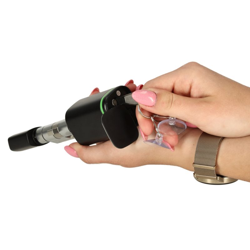 Cilindar brave za vrata za otključavanje otiskom prsta, crni