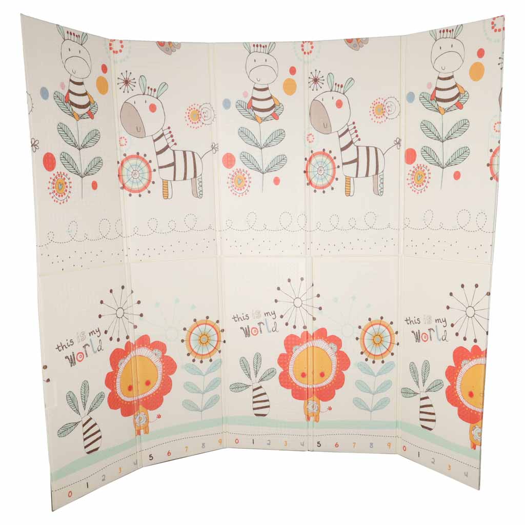 Educational-double-sided-foldable-foam-mat-180x200cm-animals-pattern-183837 Edukativna dvostrana sklopiva pjenasta podloga 180x200 životinje