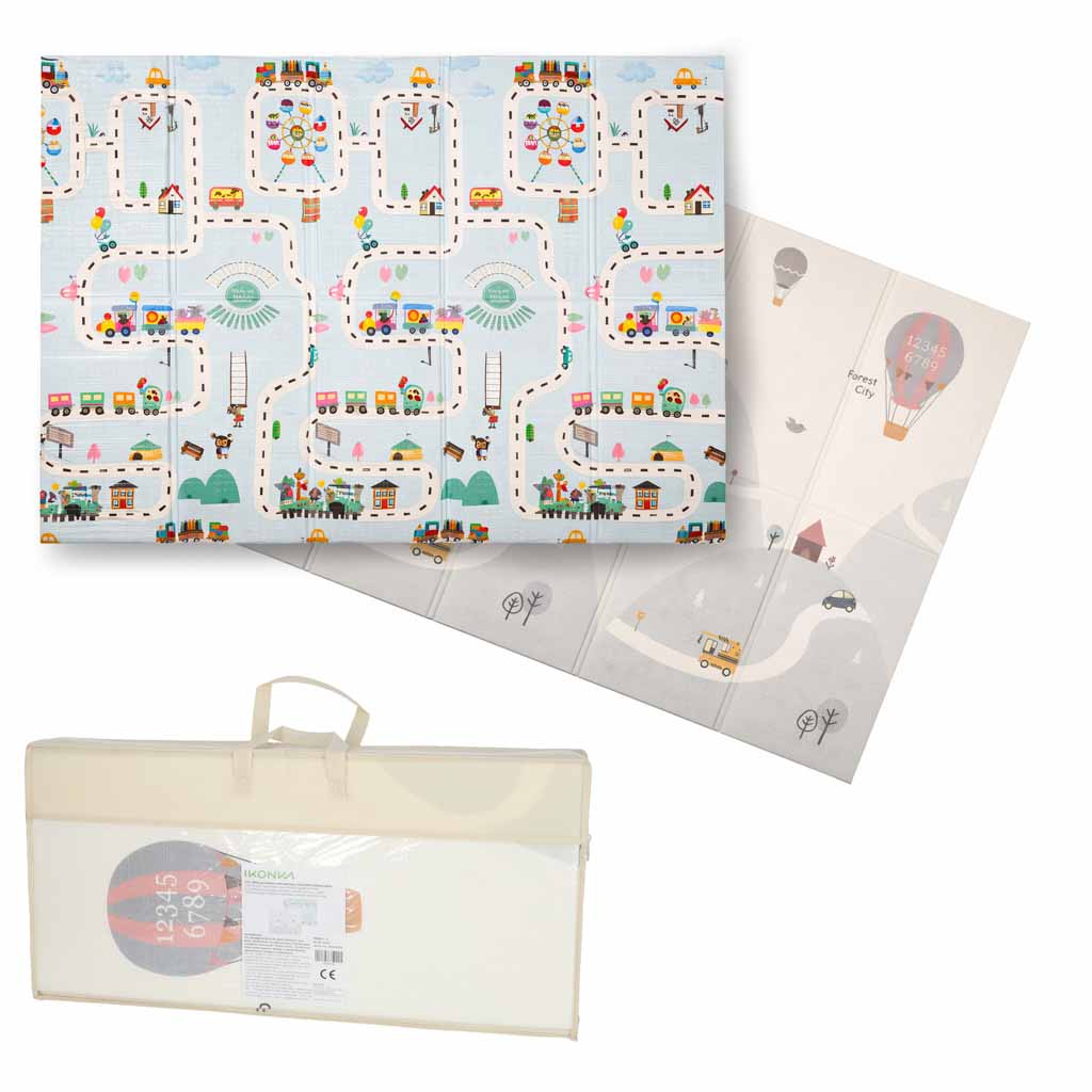 Edukativna dvostrana sklopiva pjenasta podloga 150×200 baloni/ce