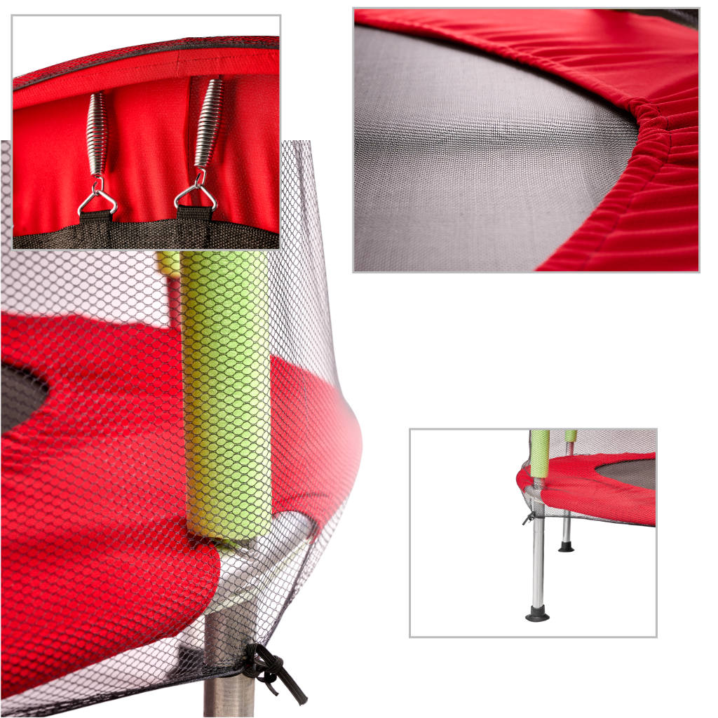 Dječji trampolin za kuću ili vrt 140 cm crvene boje
