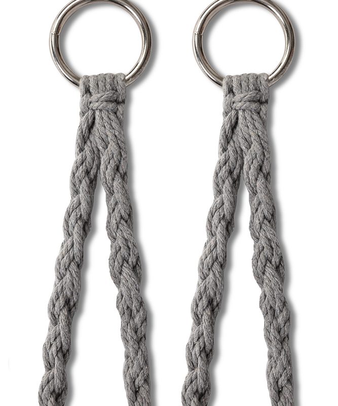 LUARO vrtna ljuljačka rodino gnijezdo s XXL jastukom siva 80 cm 150 kg