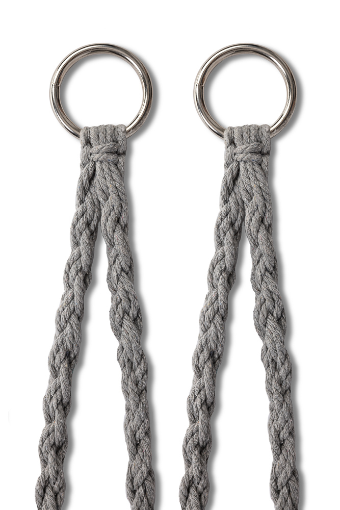 LUARO vrtna ljuljačka rodino gnijezdo s XXL jastukom siva 80 cm 150 kg