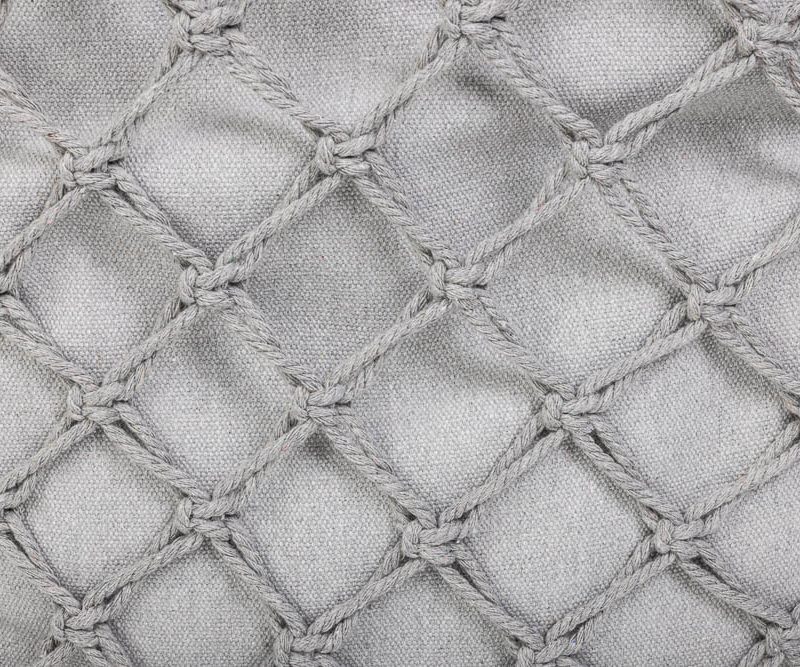 LUARO vrtna ljuljačka rodino gnijezdo s XXL jastukom siva 80 cm 150 kg