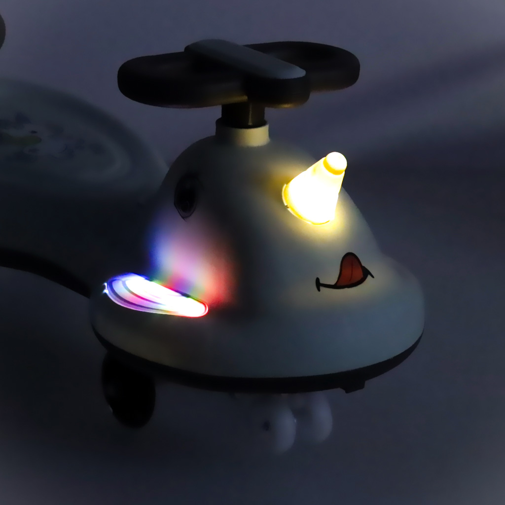 LED Swing FIX S1 gravitacijsko vozilo s ručkom, bež, max 65 kg