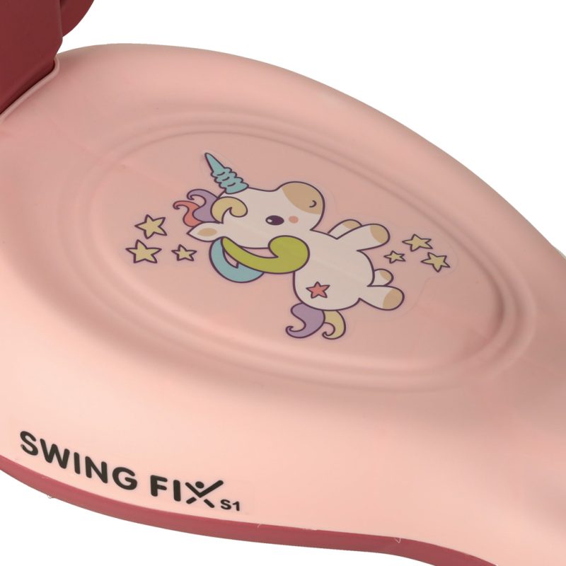 LED Swing FIX S1 gravitacijsko vozilo s ručkom, roza, max 65 kg