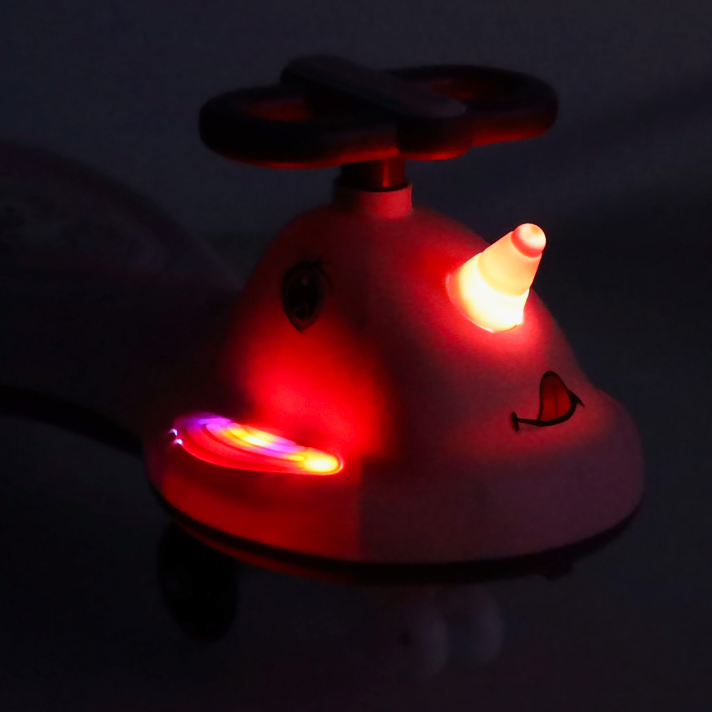 LED Swing FIX S1 gravitacijsko vozilo s ručkom, roza, max 65 kg