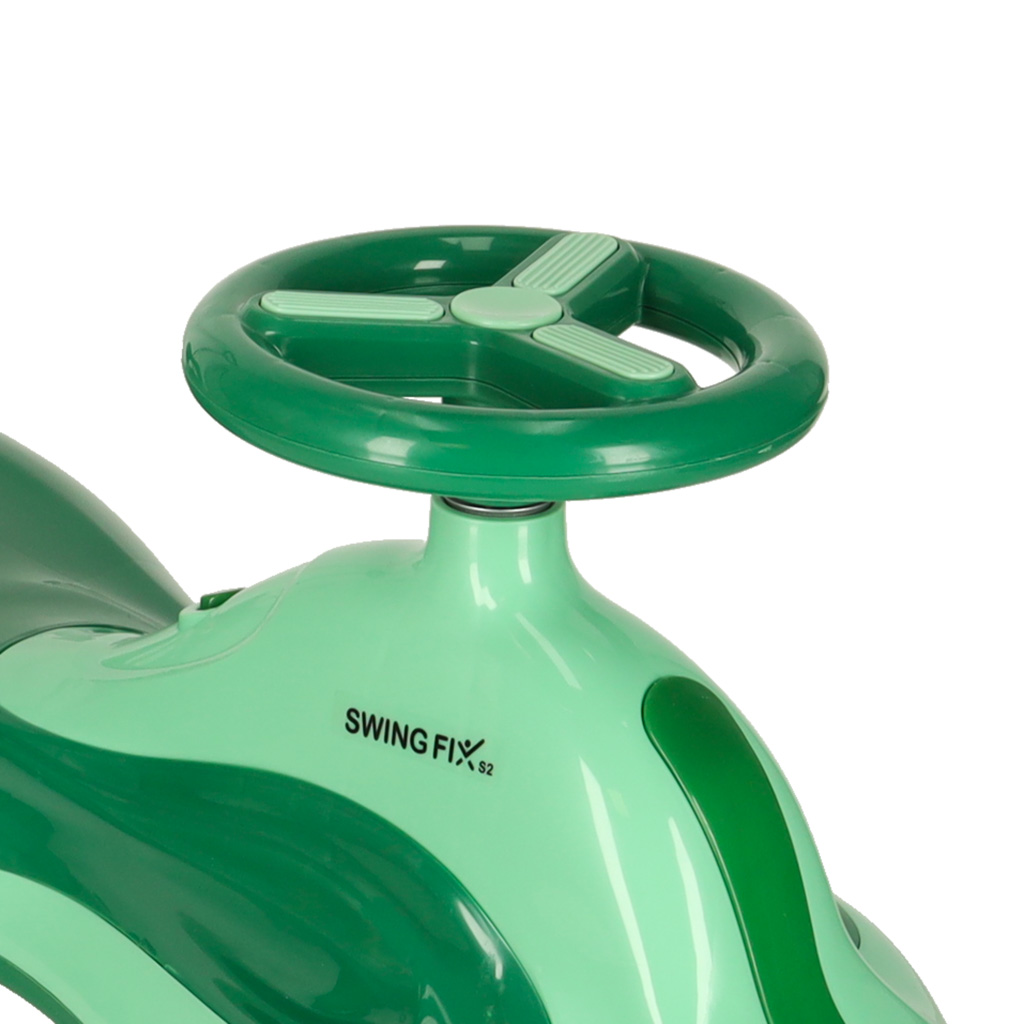 LED Swing FIX S2 gravitacijsko vozilo s ručkom zeleni, maksimalno 100 kg