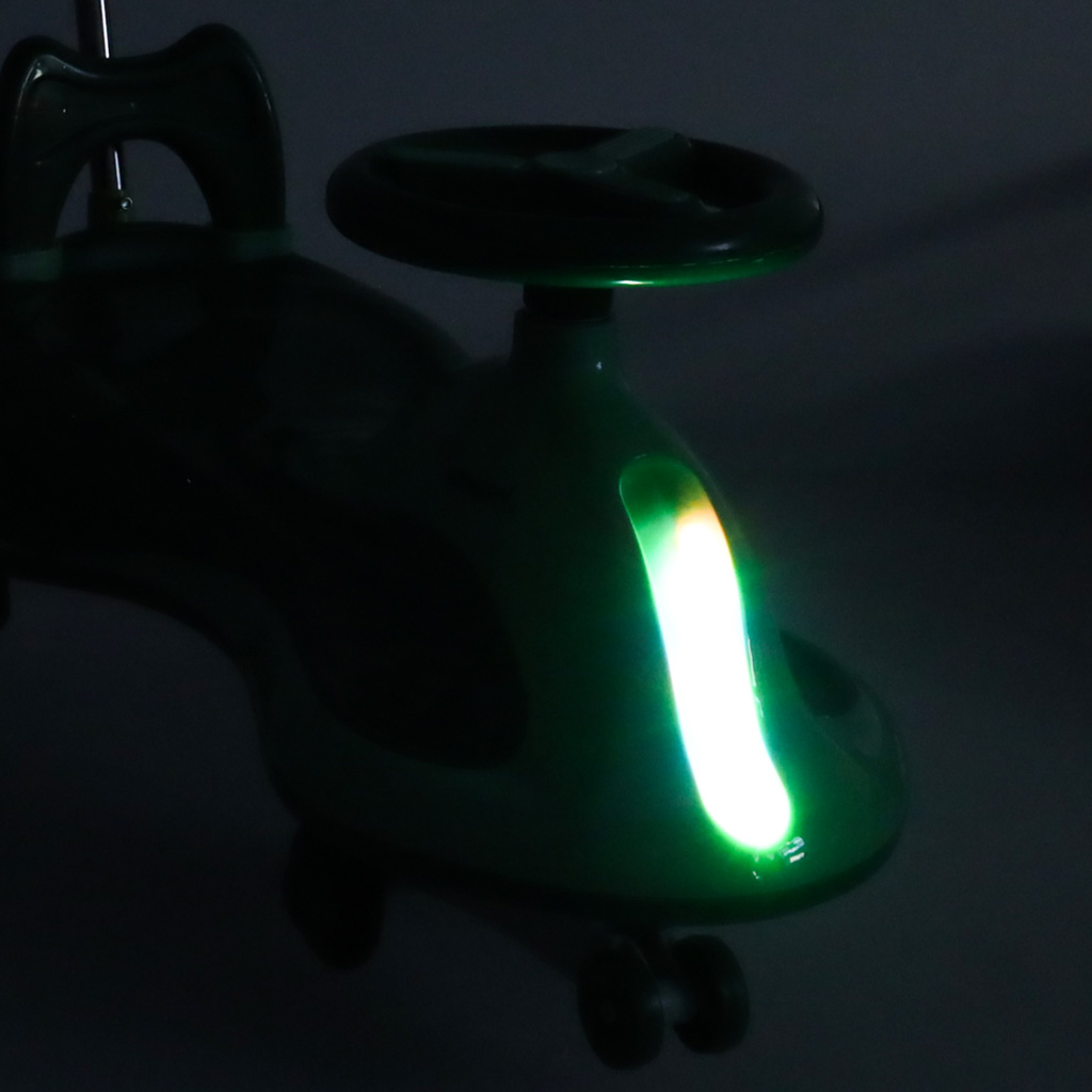 LED Swing FIX S2 gravitacijsko vozilo s ručkom zeleni, maksimalno 100 kg