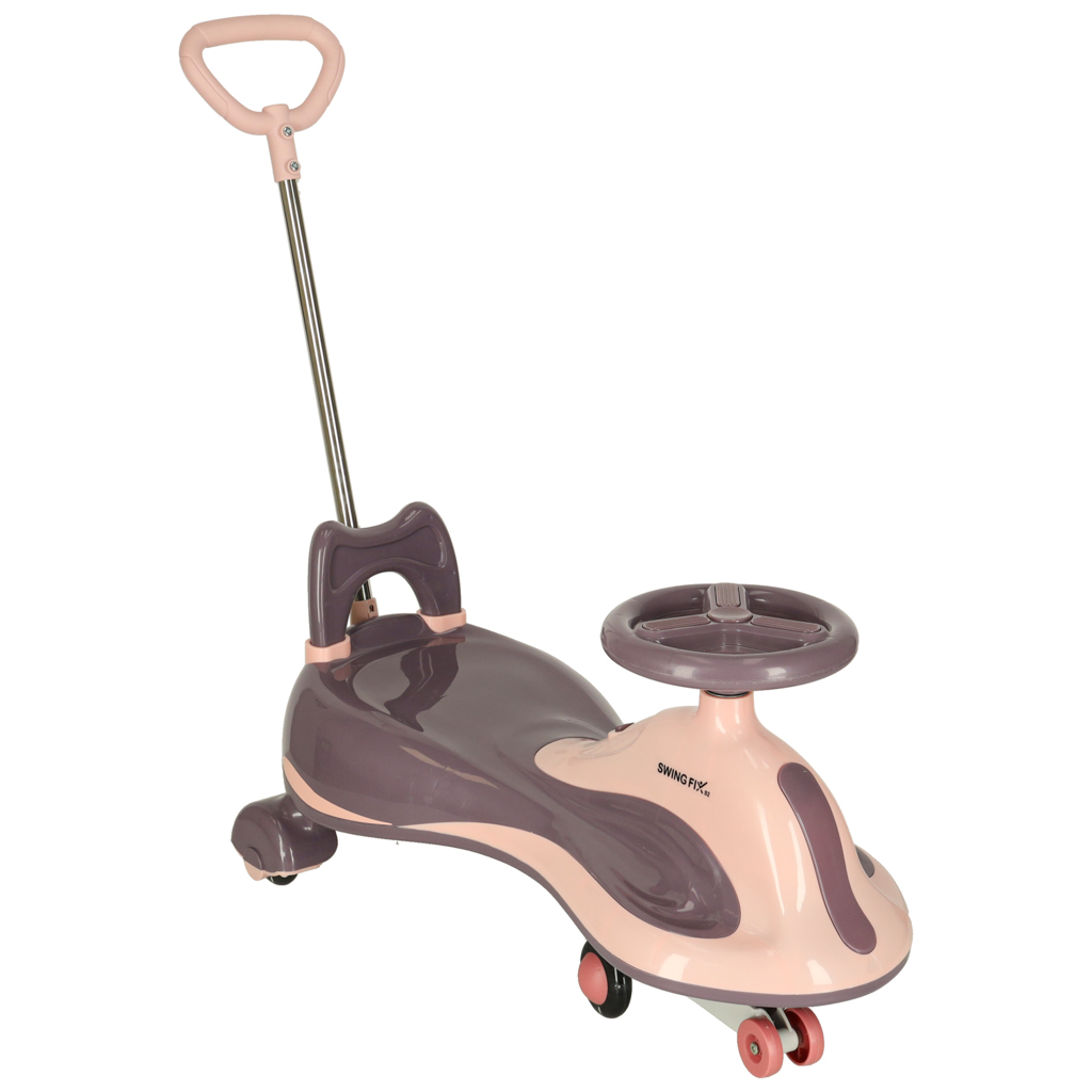 LED Swing FIX S2 gravitacijsko vozilo s ručkom ljubičasto, maksimalno 100 kg