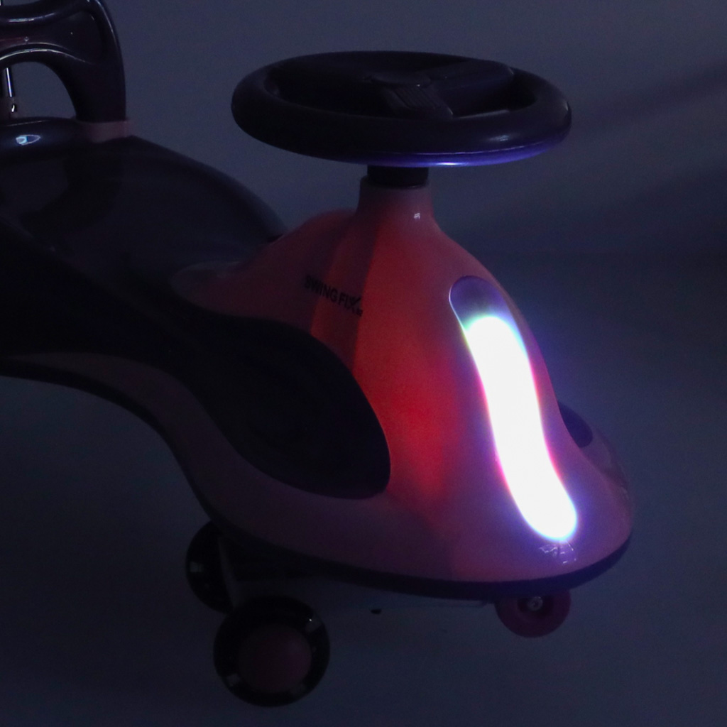 LED Swing FIX S2 gravitacijsko vozilo s ručkom ljubičasto, maksimalno 100 kg