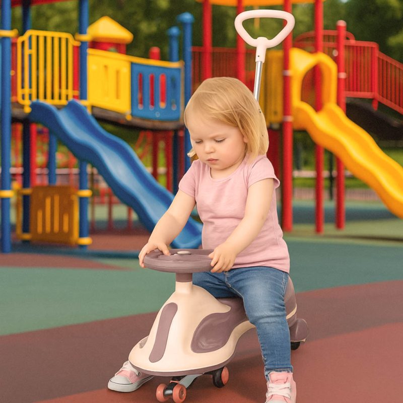 LED Swing FIX S2 gravitacijsko vozilo s ručkom ljubičasto, maksimalno 100 kg