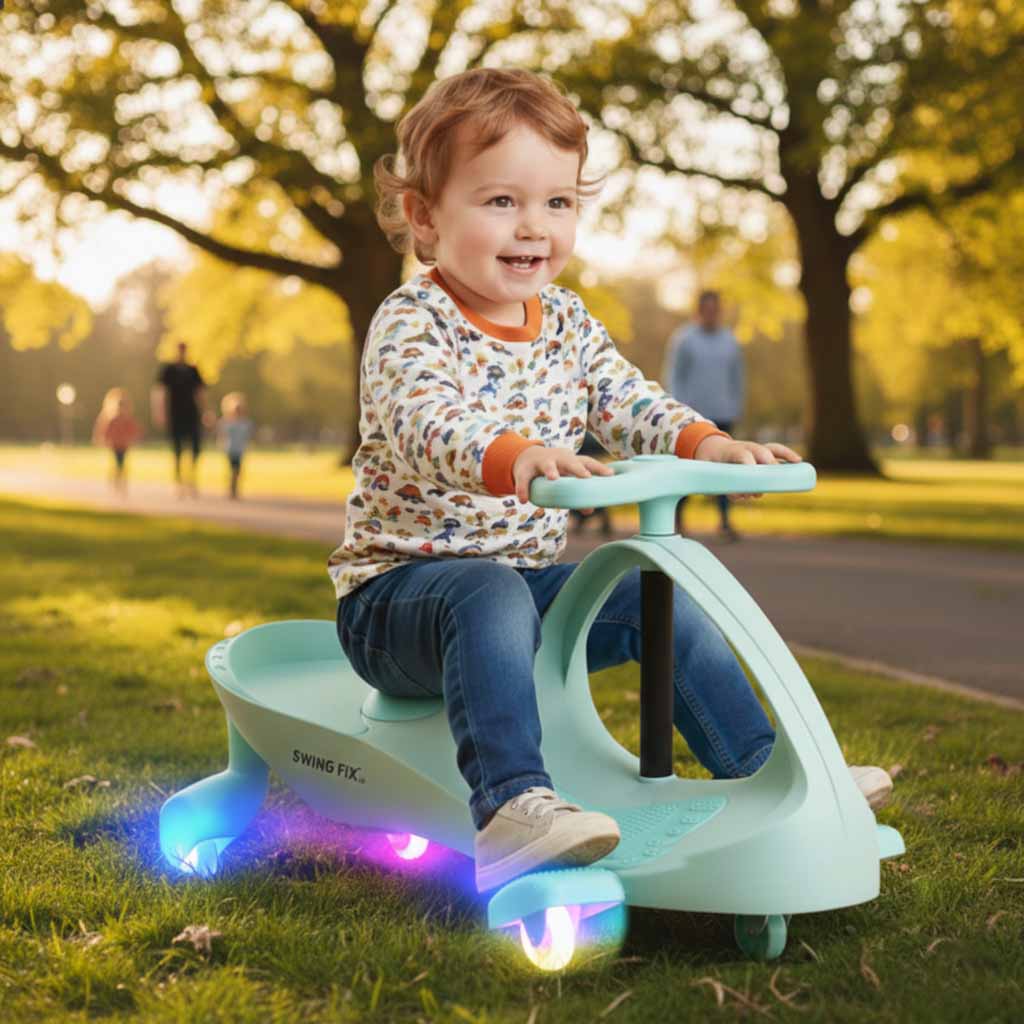 LED Swing Fix S3 gravitacijsko vozilo svijetleći kotači mint