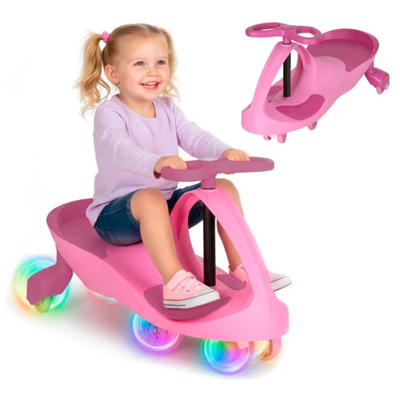 LED Swing Fix S3 gravitacijsko vozilo svijetleći kotači ružičasti