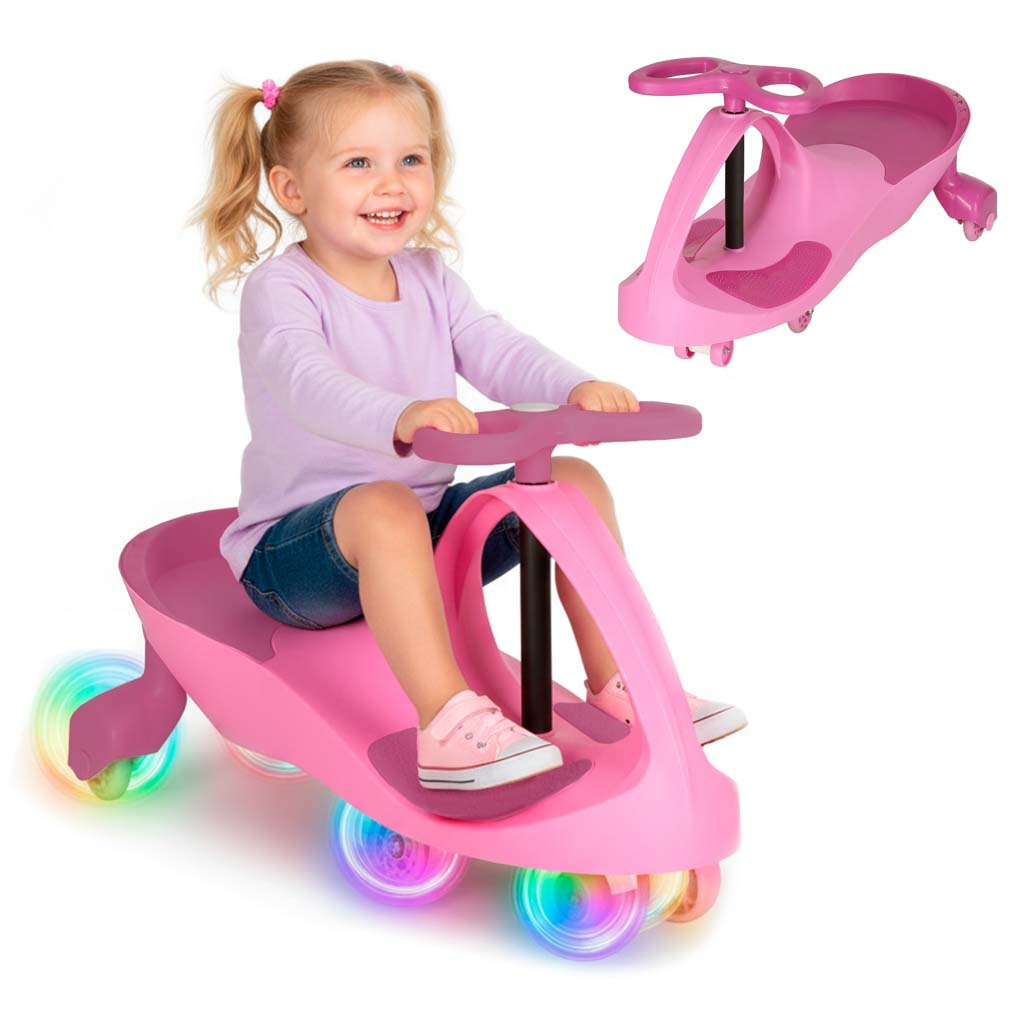 LED Swing Fix S3 gravitacijsko vozilo svijetleći kotači ružičasti