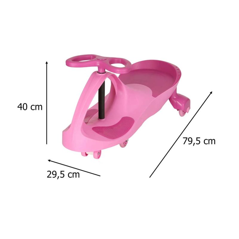 LED Swing Fix S3 gravitacijsko vozilo svijetleći kotači ružičasti