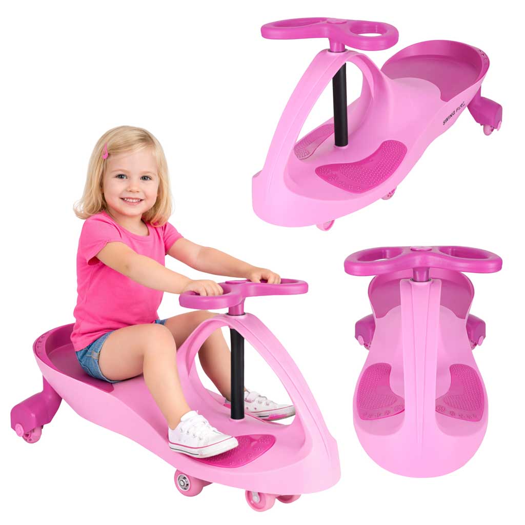 LED Swing Fix S3 gravitacijsko vozilo svijetleći kotači ružičasti