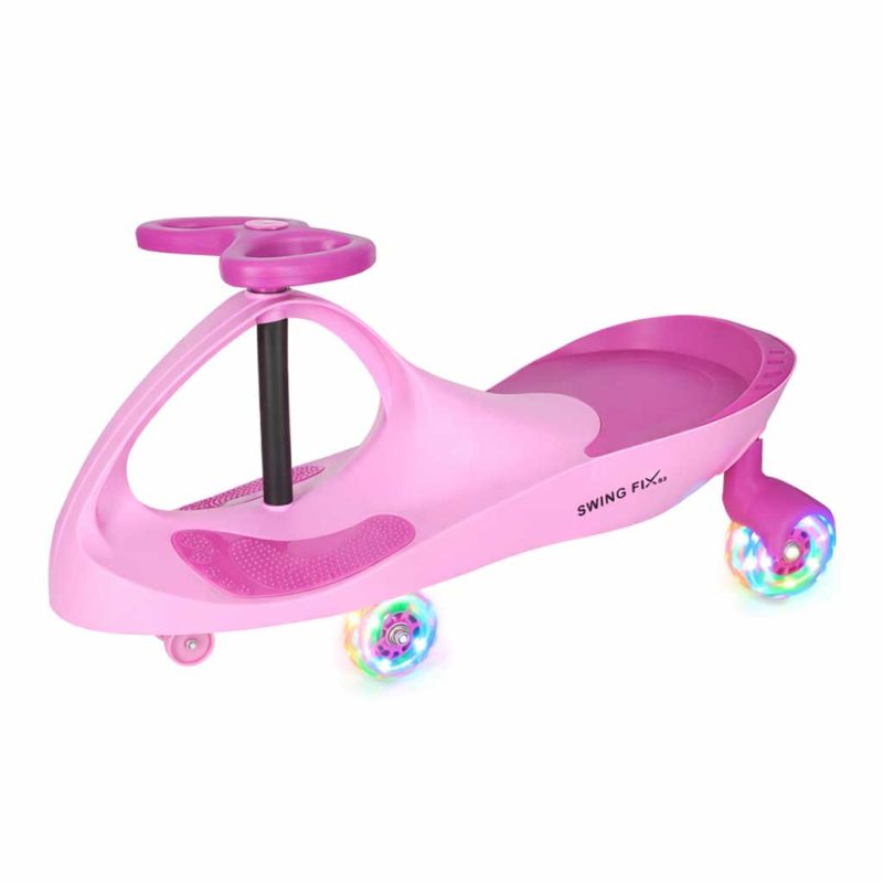 LED Swing Fix S3 gravitacijsko vozilo svijetleći kotači ružičasti