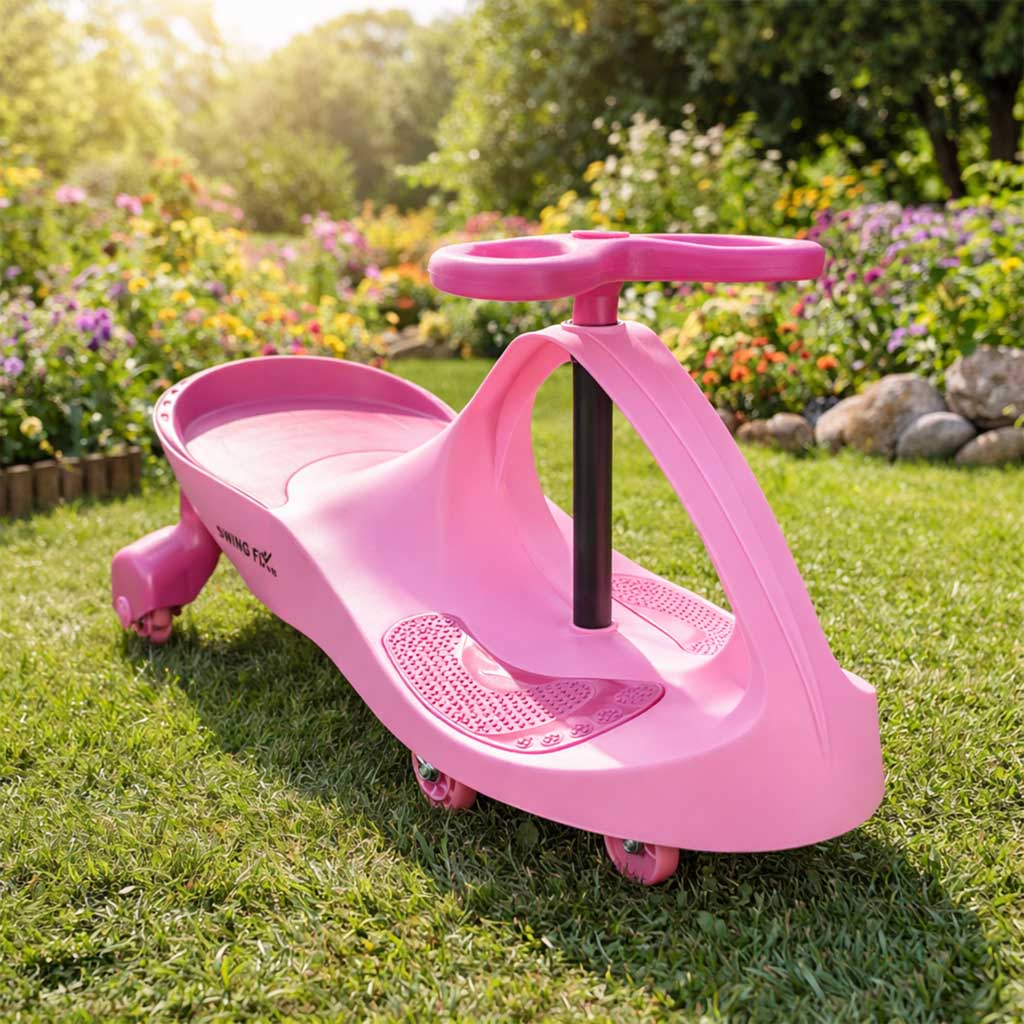 LED Swing Fix S3 gravitacijsko vozilo svijetleći kotači ružičasti