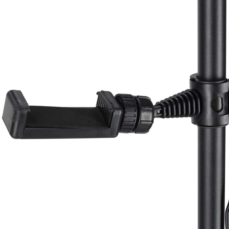 LED kozmetička lampa za ekstenzije trepavica, svjetlo bez treperenja, crna, luk