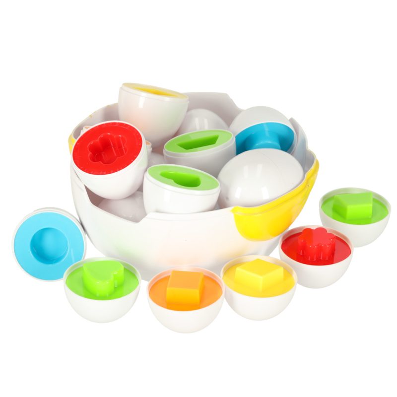 Montessori koka slagalica s jajima, oblicima