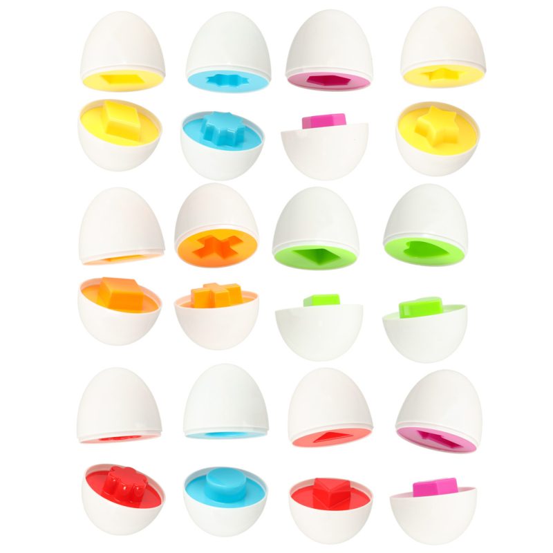 Montessori koka slagalica s jajima, oblicima
