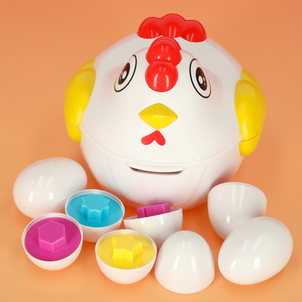 Montessori koka slagalica s jajima, oblicima