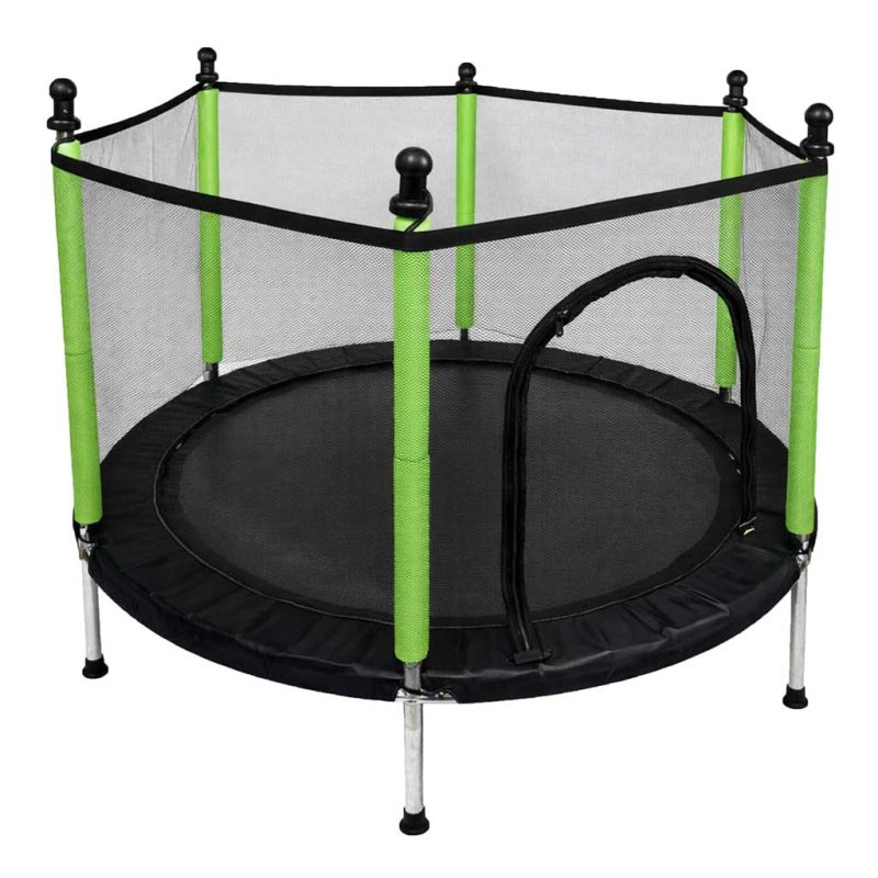 Dječji trampolin za kuću ili vrt s lopticama 140 cm zelene boje