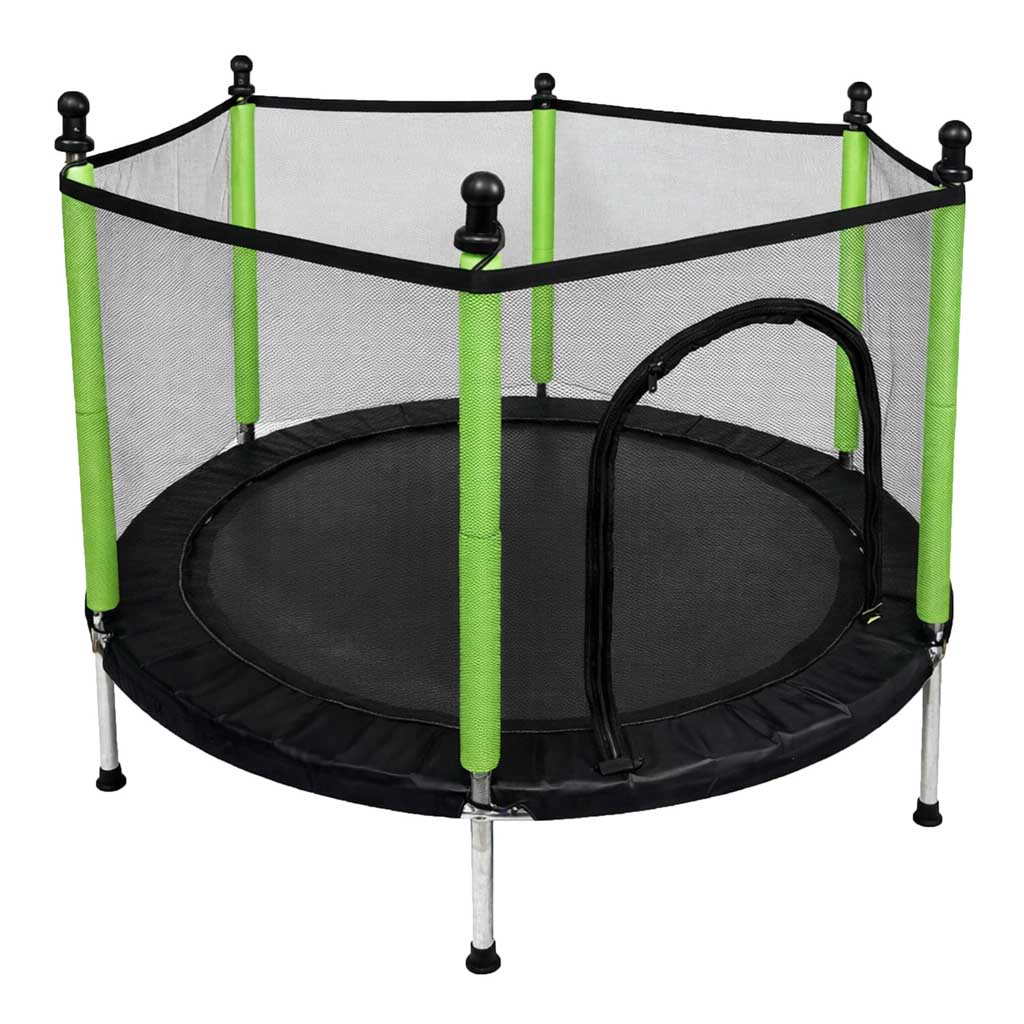 Dječji trampolin za kuću ili vrt s lopticama 140 cm zelene boje