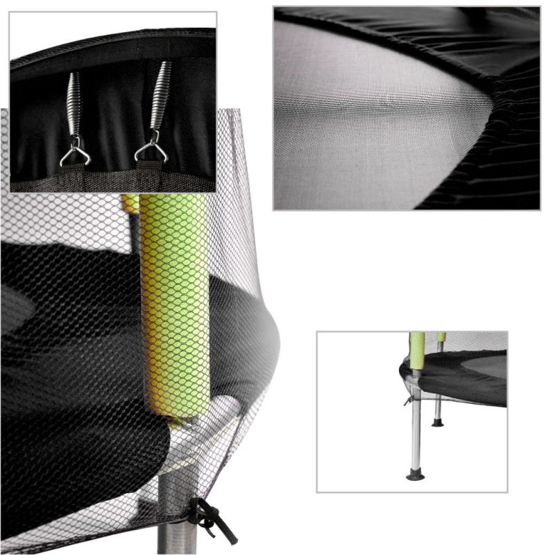 Dječji trampolin za kuću ili vrt s lopticama 140 cm zelene boje