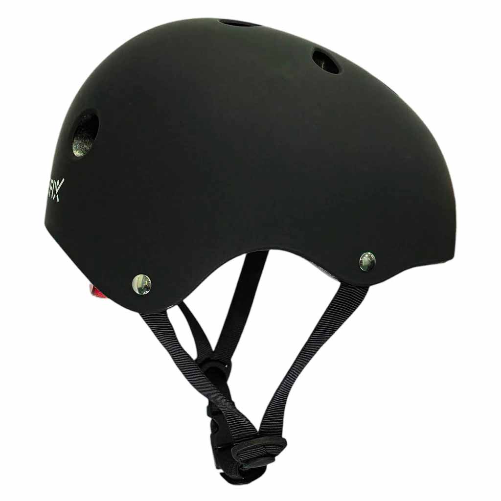 Dječja podesiva biciklistička kaciga Trike Fix, LED, veličina M, 55-58 cm, crna