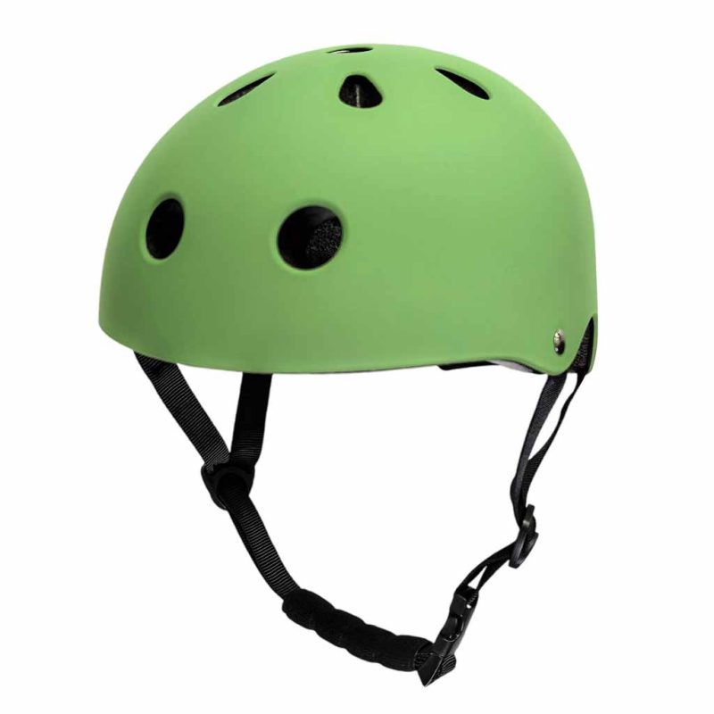 Dječja podesiva biciklistička kaciga Trike Fix, LED, veličina M, 55-58 cm, tamno zelena