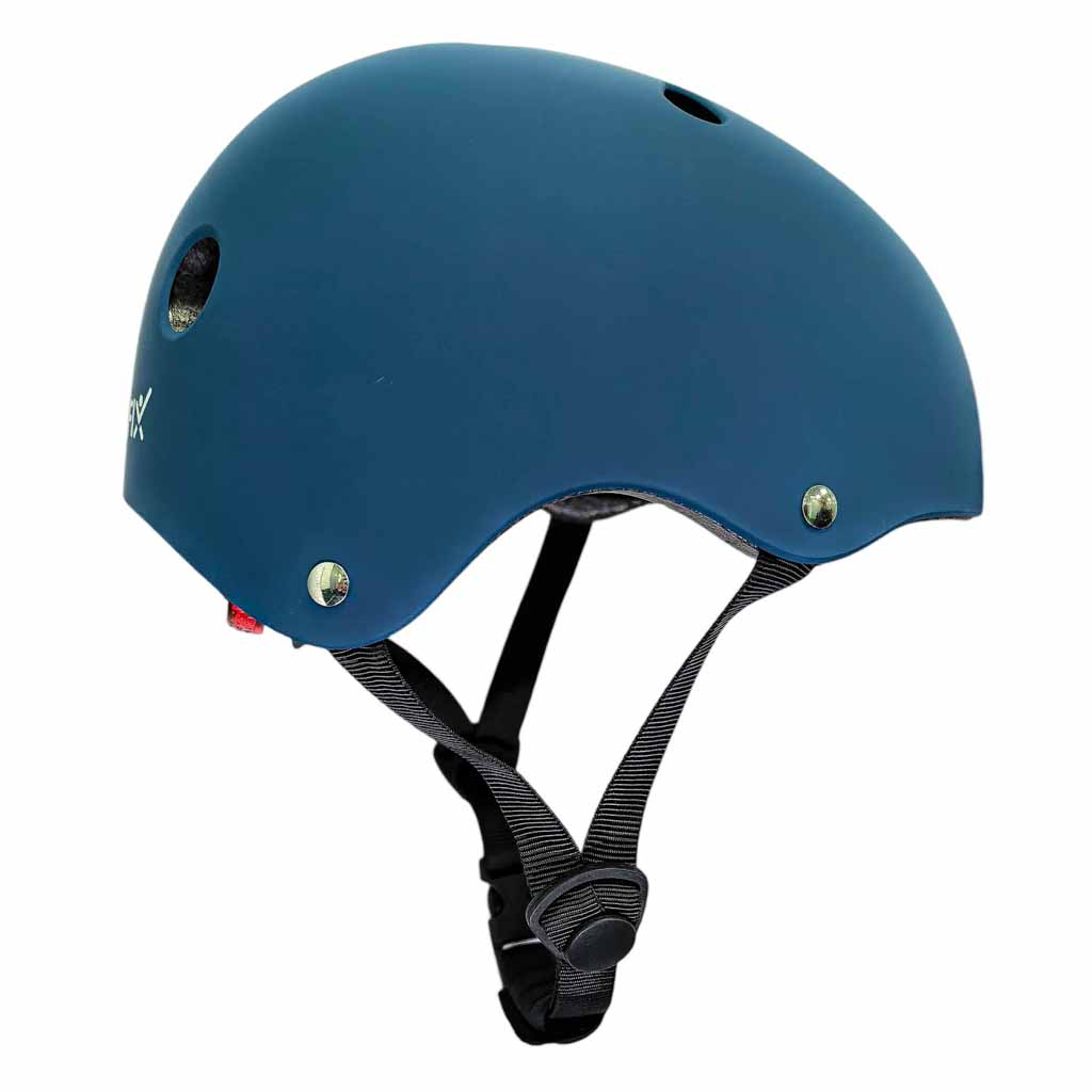 Dječja podesiva biciklistička kaciga Trike Fix, LED, veličina M, 55-58 cm, mornarsko plava