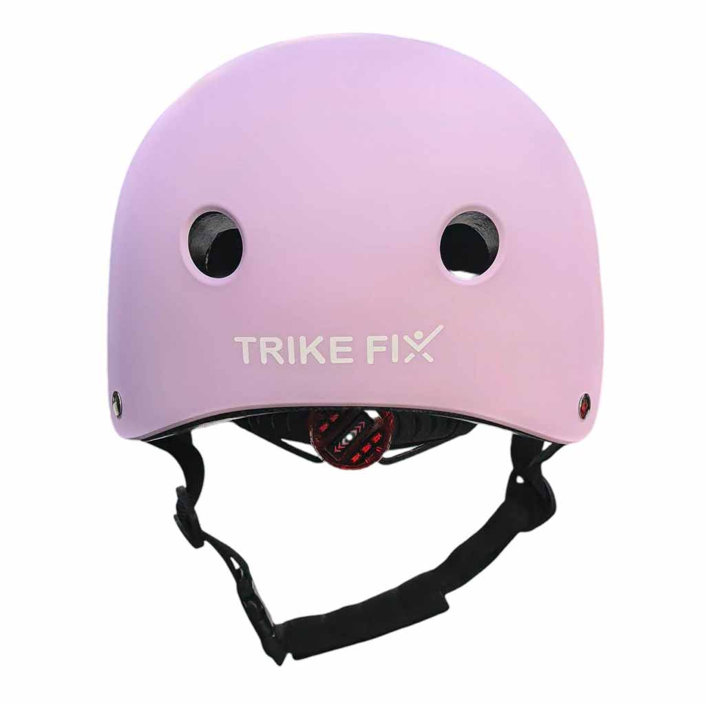 Dječja podesiva biciklistička kaciga Trike Fix, LED, veličina M, 55-58 cm, ljubičasta