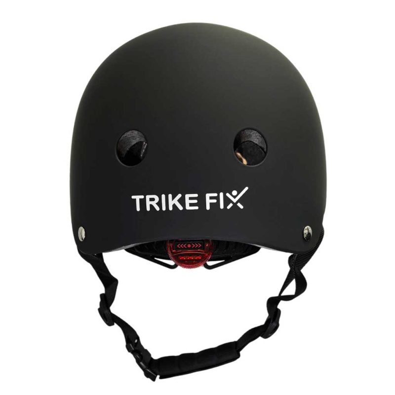 Dječja podesiva biciklistička kaciga Trike Fix, LED, veličina S, 48-54 cm, crna