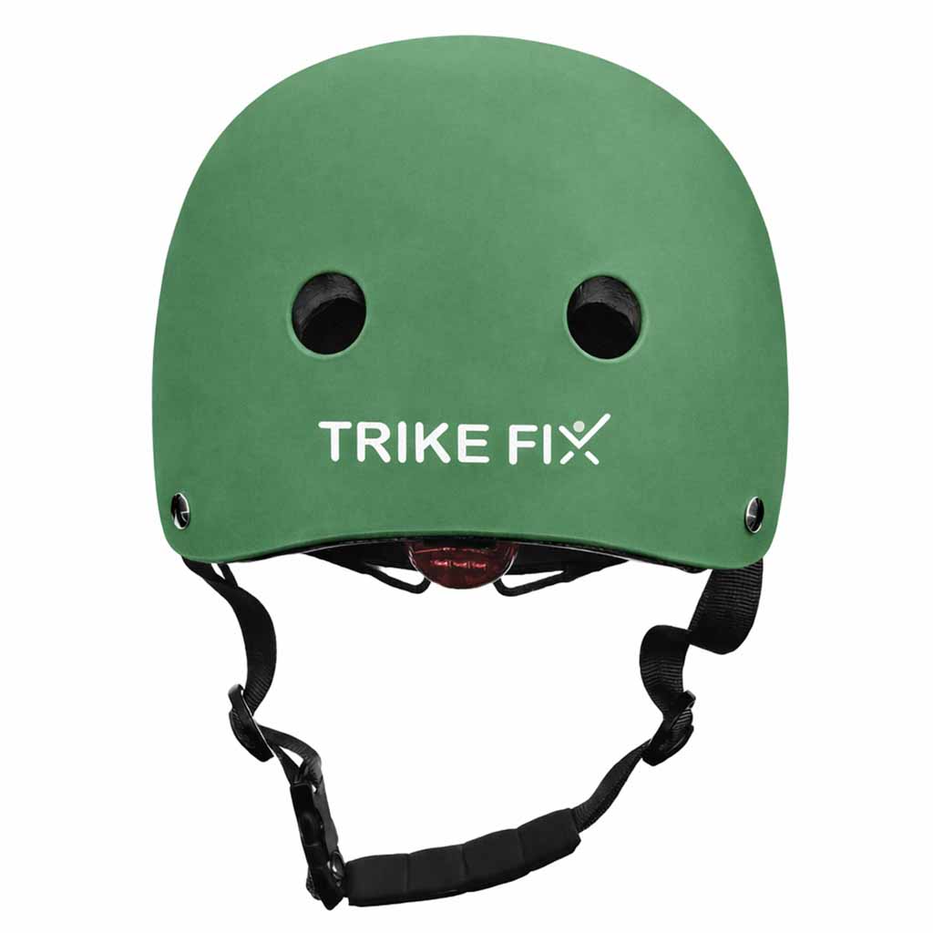 Trike-Fix-children-s-bike-helmet-adjustable-LED-S-48-54cm-dark-green-183649 Dječja podesiva biciklistička kaciga Trike Fix, LED, veličina S, 48-54 cm, tamno zelena