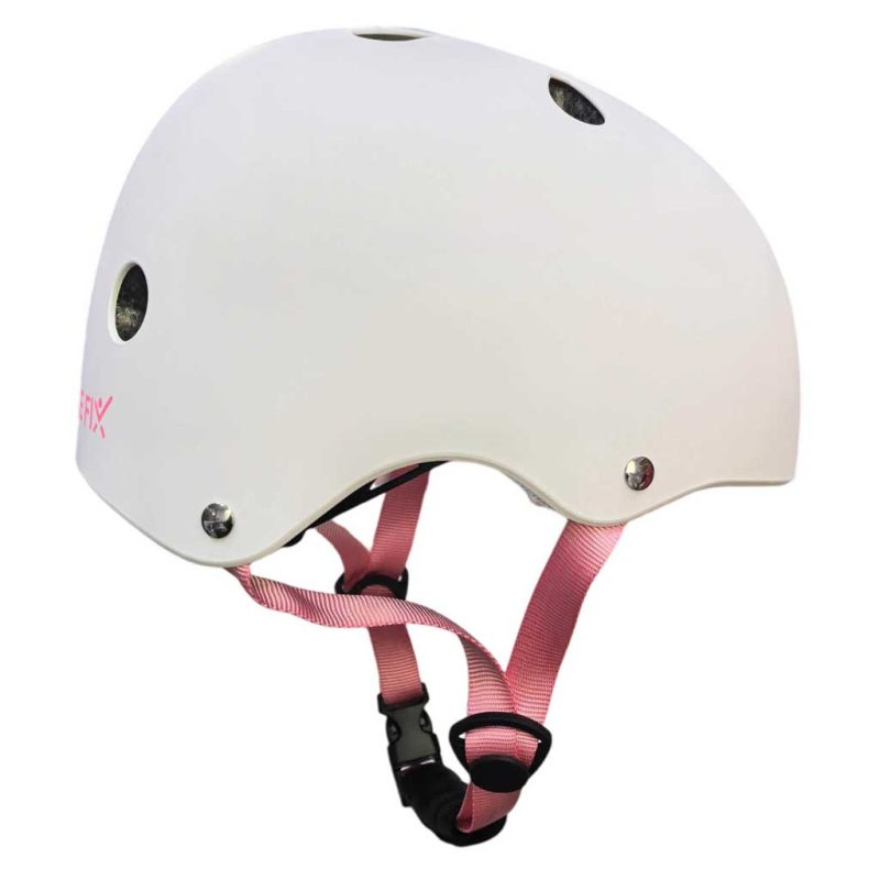 Dječja podesiva biciklistička kaciga Trike Fix, LED, veličina S, 48-54 cm, bijela