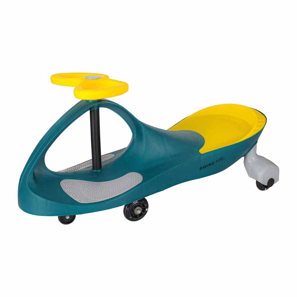 Wiggle swing automobil sa svijetleći kotačima LED zeleno žuto