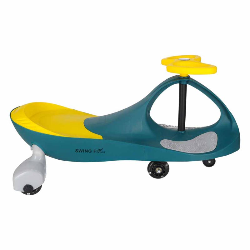 Wiggle swing automobil sa svijetleći kotačima LED zeleno žuto