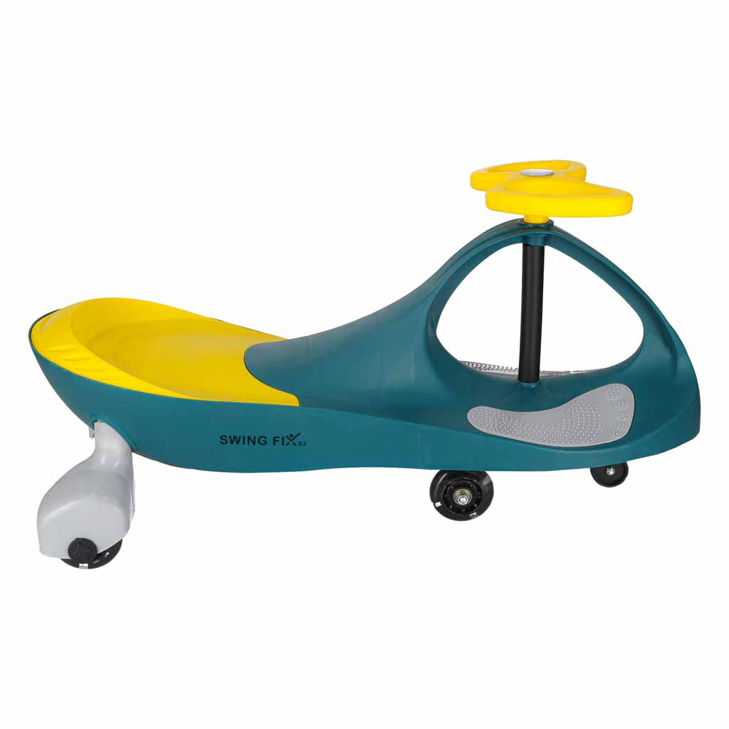 Wiggle swing automobil sa svijetleći kotačima LED zeleno žuto