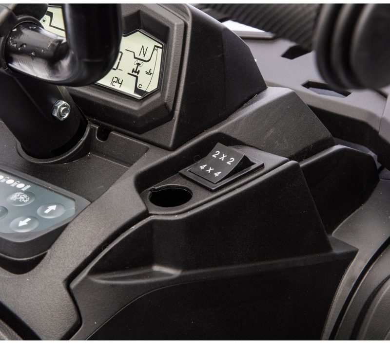 Vozilo na akumulator Quad ATV 6 kotača s prikolicom JC606 24V 4x4 plavi