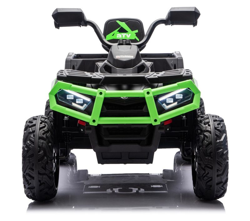 Vozilo na akumulator Quad ATV 6 kotača s prikolicom JC606 24V 4x4 zeleni