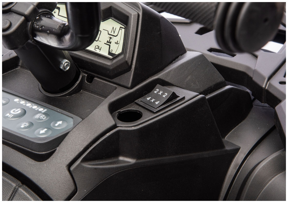 Vozilo na akumulator Quad ATV 6 kotača s prikolicom JC606 24V 4x4 zeleni