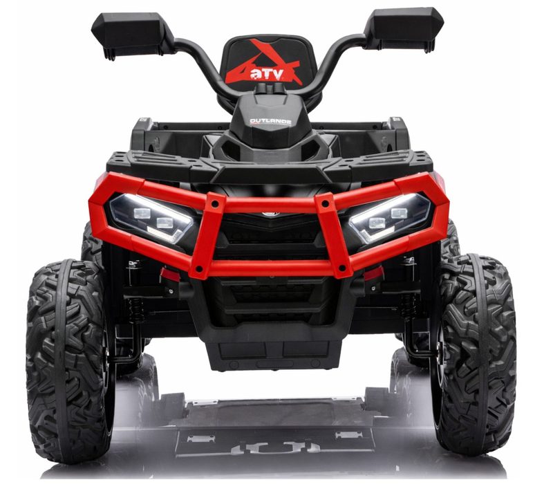 Vozilo na akumulator Quad ATV 6 kotača s prikolicom JC606 24V 4x4 crveni